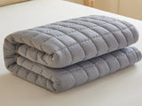 (Sky gray 180cm*200cm) Cotton-Padded Waterproof Mattress Protector, Dust-Proof Bed Cover (Without 27138489