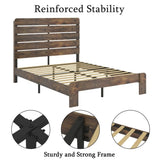 Bed Frame Queen Size, Wood Platform Bed Frame , Noise Free,No Box Spring Needed and Easy Assembly 28474342