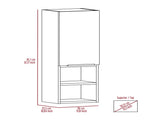 Light Grey 2-Shelf Bathroom Cabinet B06280563