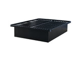 Modern Style Heavy Duty Full Size Platform Bed Frame made with Metal and 16 Inch height in Black B009P207836