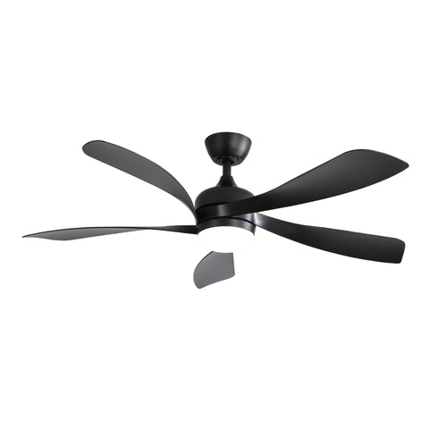 ZUN 52 Inch Modern Ceiling Fan 3 Color Dimmable 5 ABS Blades Remote Control Reversible DC Motor W934P187536