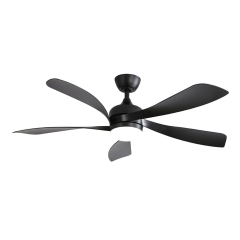 ZUN 52 Inch Modern Ceiling Fan 3 Color Dimmable 5 ABS Blades Remote Control Reversible DC Motor W882P146310