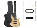 Full Size GIB 6 String H-H Pickup Electric Bass Guitar Bag Strap Pick Connector Wrench Tool 98853005