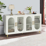 TV Stand 65 Inch TV, Wood TV Stand with Storage Cabinet & Adjustable Shelves, Media TV Console W1445132031