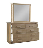 Dresser Made with Wood in Gold Finish B009139109