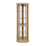 Corner Lighted Curio Cabinet Corner Glass Cabinet Lighted Curio Cabinet Corner Display Case for W2275P194427