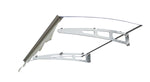 ZUN DA4734C Series Door Window Awning Made of 0.137 Inch Thick Crystal Solid Polycarbonate Sheet and W2205P179822