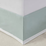 Oversized Cotton Jacquard Comforter Set Aqua King B03595757