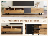 Modern TV Stand for 80'' TV Double Storage Space, Media Console Table, Entertainment Center WF303474AAQ