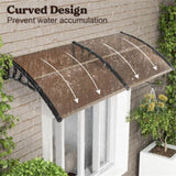 ZUN Outdoor Overhang Awning for Sunlight Rain Snow Wind Protection 82845059