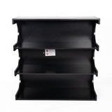 Multifunctional 4-Tier Black Book Shelf & Coffee Table for Living Room Bedroom Dining Room Study 87399485