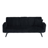 Minimalist style, straight-line corduroy sofa suitable for sitting and lying in the living room and W1658P251975