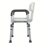 ZUN Shower Chair Seat with Padded Armrests and Back Heavy Duty Chair for Bathtub Slip Resistant 15187068