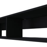 Central Floating media rack in melamine with two shelves,black B128P227637
