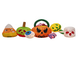 8FT Long Halloween Inflatables Pumpkins Eyeball Candy Outdoor Decorations, Blow Up Yard Decoration 79694696