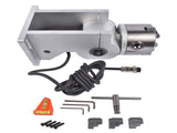 80mm 3 Jaw Rotary Axis Attachment 2-Phase Stepper Motor Fits for Fiber Laser Engraver Marker 24V 74399950