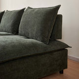 Modern Upholstered Chair Leisure Sofa Lounge Chair Removable Pillow - Armless Accent Chair for W1765P190107