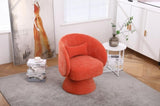Swivel Accent Chair Armchair, Round Barrel Chair in Fabric for Living Room Bedroom W1361101778