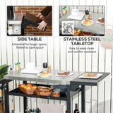 Outdoor Bar Cart Grill Table 93837383