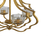 4 - Light Metal Chandelier, Hanging Light Fixture with Adjustable Chain for Kitchen Dining Room W2078138931