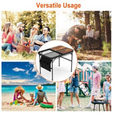 Foldable Camping Table Collapsible Picnic Aluminum Alloy Grill Stand 66LBS Max Load Height 31951334