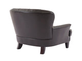 Vintage-Inspired Upholstered Lounge Chair with Nailhead Trim ,Solid Wood Legs for Stability and 44068609
