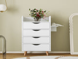 4 -Layer Salon Storage Cabinet,Beauty Barber Salon Styling Organizer Equipment,Hair Stylist W331P248070