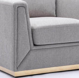 Grey Accent Chair with Cushion B062P209168