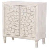 White 2-door Accent Cabinet B062P145463