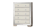 Madison Upholstery Chest Made With Wood in Beige Color 808857573247