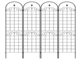 4 Pack Metal Garden for Climbing Plants Outdoor 86.7'' x 19.7'' Rustproof Plant Support Rose W158681065