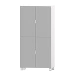 ZUN Large Shoe Storage Cabinet with Mirror for Entrance,Living Room Storage Cabinet with 4 Drawers,4 W760P228989