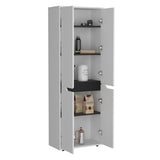 Herrin Storage Cabinet Kitchen Pantry With Four Doors and and Five Interior Shelves B070P173176