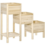 ZUN Wooden Planter、Flower shelf,Wood Planter Box 05605528