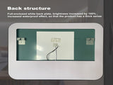 32*32inch Bathroom Led Classy Vanity Mirror with focused backplane,Black aluminum alloy frame,High W1992P210906