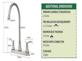 Single Handle High Arc Brushed Nickel Pull Out Kitchen Faucet,Single Level Stainless Steel Kitchen 07299265