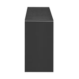 TREXM Rustic Console Table with 3 Fluted Drawers - Solid Wood Veneer Entryway Table Featuring N715P290573B