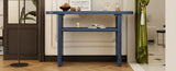 ZUN TREXM Elegant Minimalist Console Table with Rounded Edges and Sturdy Shelf Design for Entryway, N715P195554M