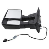 Power Heated SMOKE Turn Signal Light For 99-07 Ford F250 Super Duty Tow Mirrors 56498561