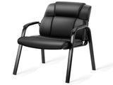 Executive Office Guest Chair - Stylish and Comfortable PU Leather Desk Chair with Lumbar Support and 17395275