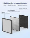 True HEPA Replacement Filter, Compatible A3 Air Purifier, H13 True HEPA Filter for A3 Air 00536984