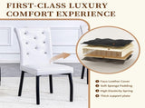 A set of 4 white and black vintage crocodile leather cushioned dining chairs, featuring crystal W3226P344024