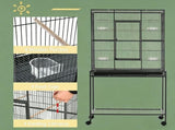 Bird Cage Starter Kit with Detachable Rolling Stand 39423029