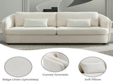 Mariko Beige Linen Sofa w/2 Pillows B2758P511589