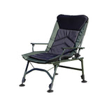 ZUN Camping Lounge Chair, Portable Folding Reclining Camping Chair with Adjustable backrest for Indoor W241106338