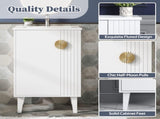 20-inch Bathroom Vanity with Ceramic Sink, Freestanding Single Vanity Set with Soft Closing Door, N710P330971K