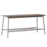 6-Piece Modern Dining Set for Home, Kitchen, Dining Room with Storage Racks, Rectangular Table, 14655245