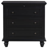 U_STYLE 3-Drawer Storage Wood Cabinet, End Table with Pull out Tray WF319367AAB