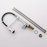 Commercial Black Kitchen with Pull Down Sprayer, Single Handle Single Lever Kitchen Sink W1932P338775