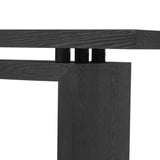 U_STYLE Uniquely Designed Ash Veneer Console Table, Modern Simple Style, Featuring Clever Tabletop N711P241324B